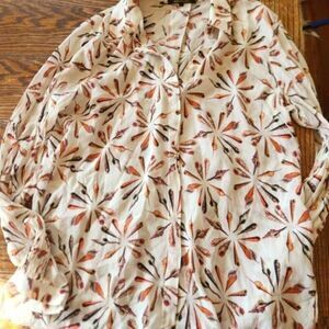 Kobi Halperin seashell  silk shirt sz Small